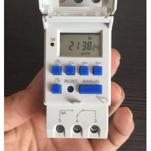High quality DHC15 Weekly Programmable Digital Electronic Timer AHC15T 50Hz 24 Hour Digital Time Switch Din Rail Timer Switch