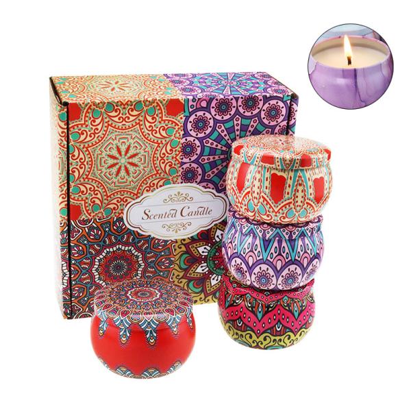 Quality Amber Environmentally Friendly Scented Candles Metalized vanilla Scent for sale