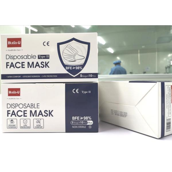 ASTM 3PLY Disposable Earloop Face Mask , Adult Protective Face Mask ASTM Standard , FDA Registered