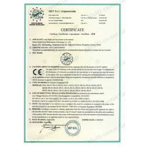 Henan Multi-Sweet Beekeeping Technology Co., Ltd. Certifications