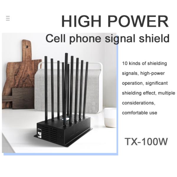 200-400 Square Meters Jamming Range 10 Channel Desktop 100W RF 5G Jammer WiFi Signal Blocker Signal Jammers