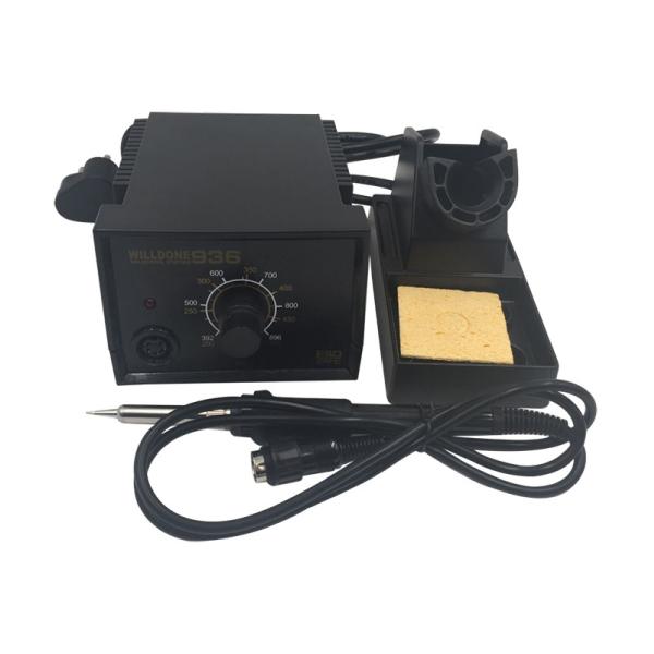 Lead Free Analog Welder Soldering Station 60W Power Black Color High Performance