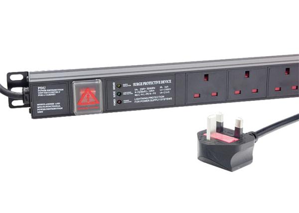 Quality Surge Protected Rack Mount Pdu With Individual Switches , Horizontal Server Rack Power Strip for sale