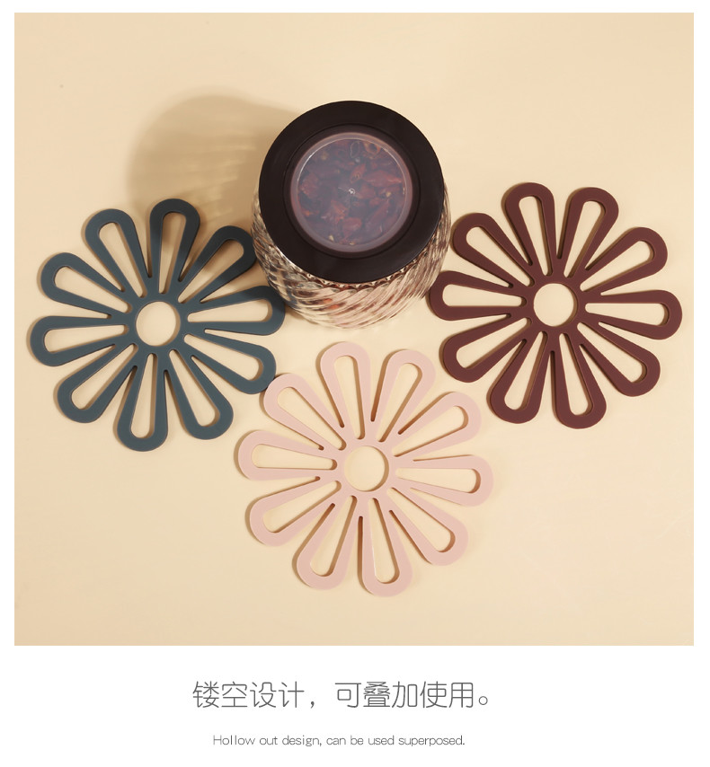 Heat Resistant Table Silicone Hot Pot Holders Placemat Pads Coasters