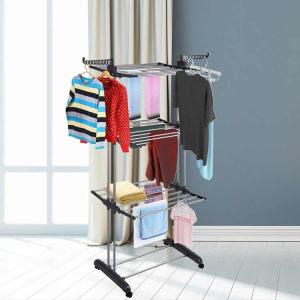 China Shoe Cabinet Floor Furniture Foldable Clothes Drying Rack Multifunctional wholesale