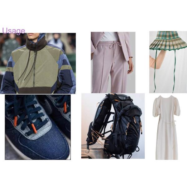 Custom Logo Printed Polyester Hoodie Drawstring Cord Silicone Tips