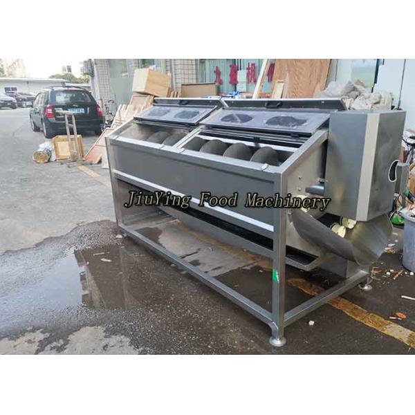 Big Model Vegetable And Fruit Peeling Machine Spiral Brush Roller Type