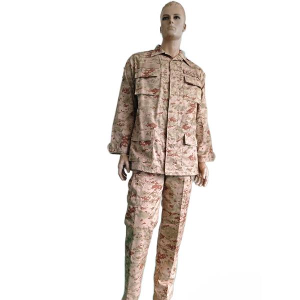 Durable Tactical BDU Military Uniform Camouflage Combat Uniform 65% Polyester 35%