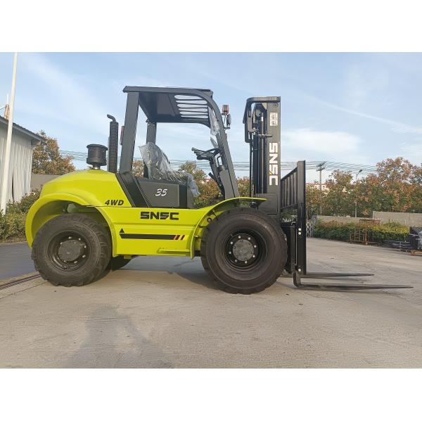 3000kg 3500kg All Wheel Drive Forklift Triple Mast Diesel Forklift