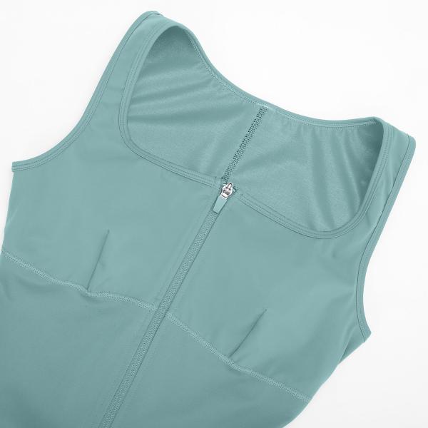 Support 7 Days Sample Order Lead Time Women's Jumpsuits Playsuits with Zipper Front and Slit