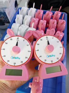 ABS 12speed rabbit digital count down timer for kids