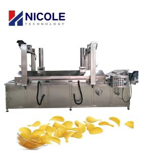 China Continuous Industrial Potato Chips Deep Frying Machine Electric SUS 304 wholesale