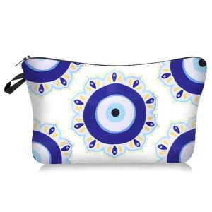 Manufacturers Wholesale Printed Devil Eye Cosmetic Bag High Quality Waterproof