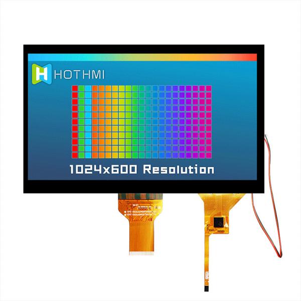 10.1 Inch High Brightness TFT LCD With CTP | 1024x600 Resolution LVDS Interface