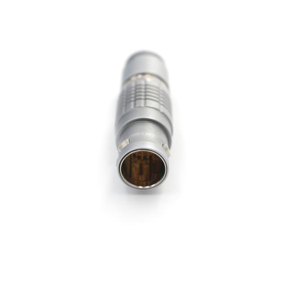 Quality Multi Pole Circular Push Pull Connectors Straight Male Plug Self Latching Connector for sale