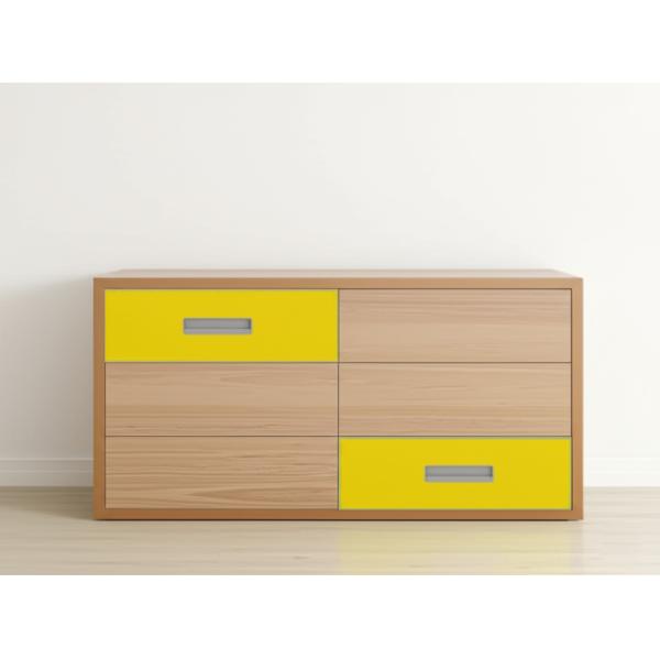 MJMFD Customizable CYDP-004 Drawer Front Panel - ENF Grade Particleboard/MDF, Eco-Friendly PVC Leather, Edge-Banded, Hardware Handle Included