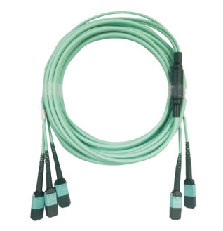 Multimode MPO Trunk Cable Low Loss 100Gbps Protocols SM MM 144 Fiber Count