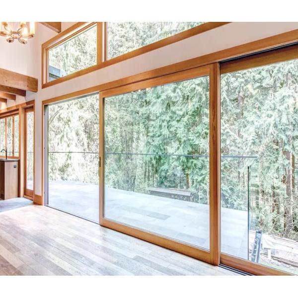 Modern Design Aluminum Lift Sliding Doors With 1.4mm Wall Thickness And Double Glass