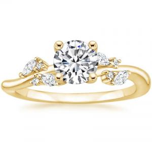 China Arden Diamond Engagement Ring With 0.75 Carat Round Diamond In 9k Yellow Gold wholesale
