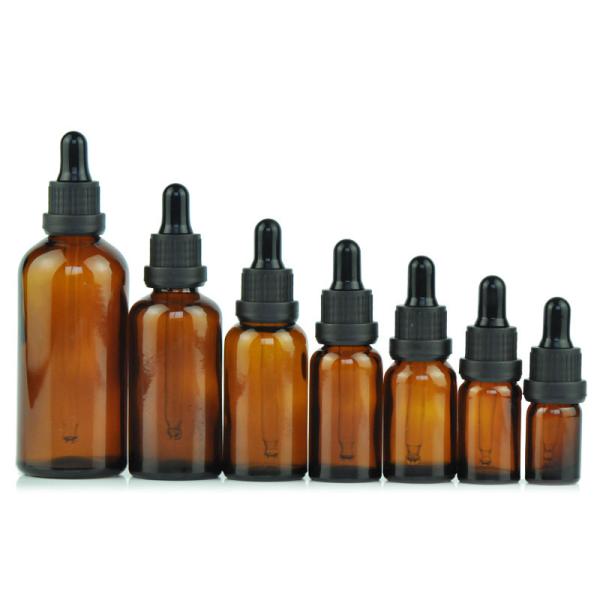Essential Oil Frosted Bamboo Dropper Glass Bottle in 1oz 2oz 5ml 15ml 30ml with Easy and Cosmetic Serum Box