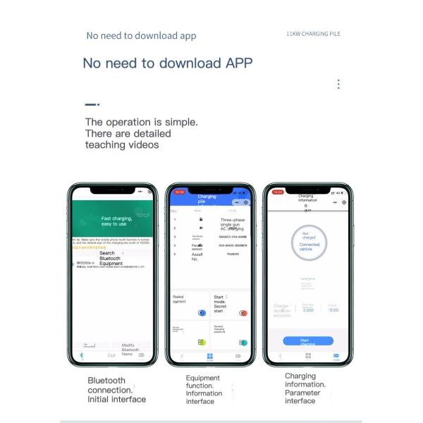 Family Use 32A Wallbox AC Charger Type 2 Type 1