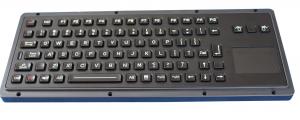 China Black dustproof industrial backlit illuminated keyboard with touchpad RoHS CE wholesale