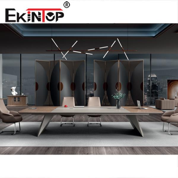 Quality Multifunction Modern Meeting Desk , Executive Meeting Table Wood Melamine Material for sale