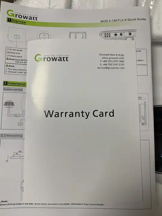 Growatt Hybrid Inverter 60Kw 3 Phase Solar Inverter 70 Kw 50Kw Inverter Pure Sine Wave Complete Set