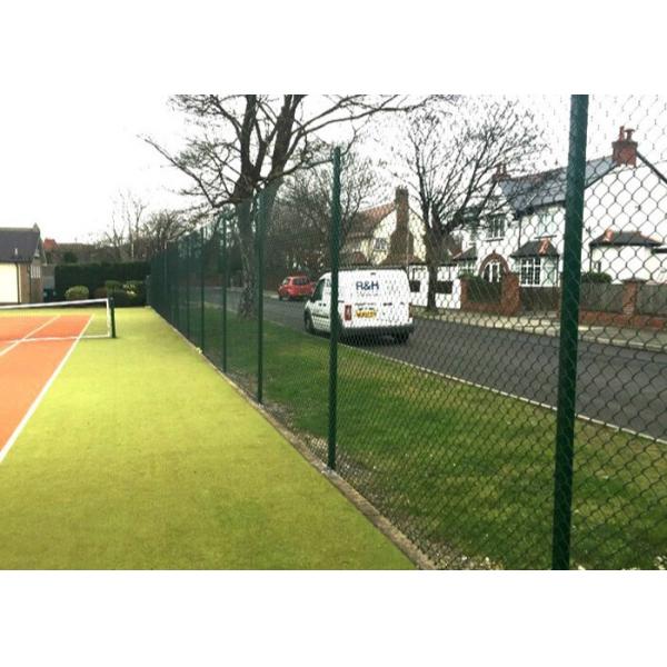 China Easily Assembled 8ft PVC Coated Diamond Chain Link Fence wholesale