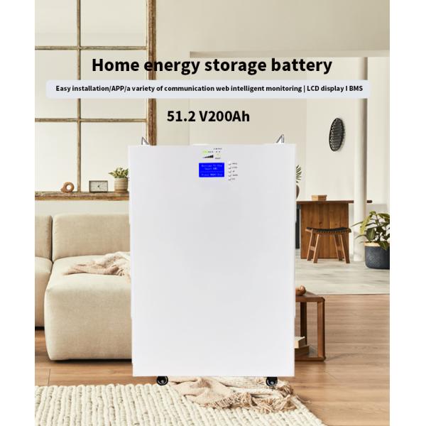 Solar Photovoltaic Energy Storage Battery Home Energy Storage Wall Mounted Lithium Ion Battery Wall 51.2V 200AH