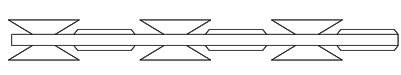 A drawing of BTO-30 razor wire.