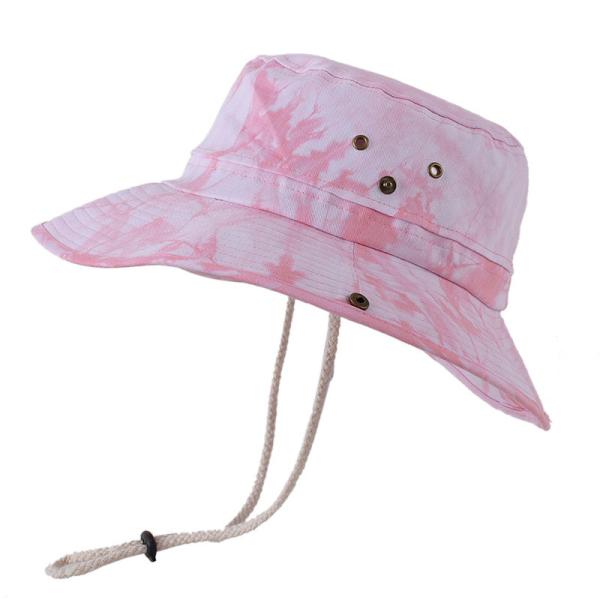 Summer Women'S Big Brim Tie-Dye Bucket Hat For sun protection