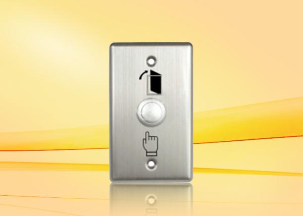 Quality Metal Push Button , exit buttons With 12 Cm Wire Backside , Signal NO / NC / COM for sale