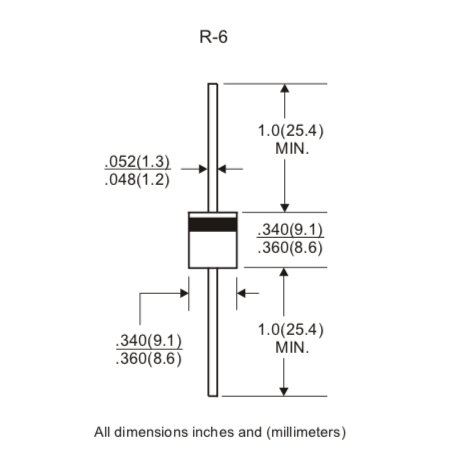 6A Rectifier Diode 6A10