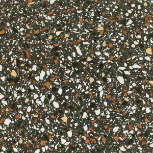 China GMC Bathroom Terrazzo Tile Slabs Black Color 60x60cm wholesale
