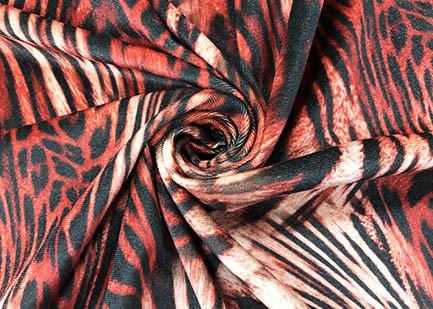 Quality 260GSM Velboa Polyester Velvet Fabric For Lady'S Dress Tiger Pattern 150cm Width for sale