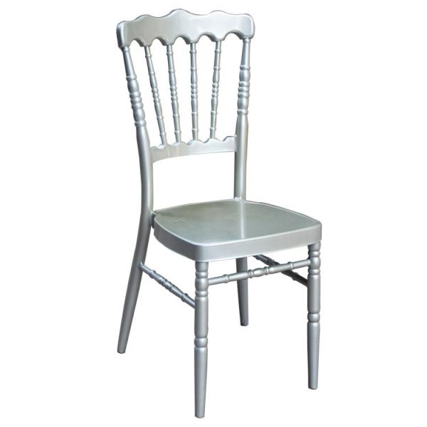 Multiple banquet chairs stacked together demonstrating space efficiency