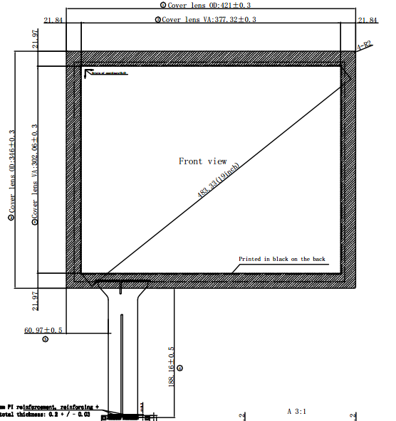 19 inch all in one touch screen for Commercial Touch Monitors