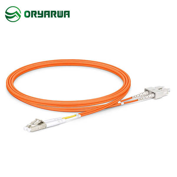 LC UPC To SC UPC OM2 Fiber Optic Multimode Jumper Duplex