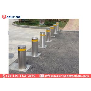 Pneumatic Hydraulic Electric Driveway Bollards Fast Rising Speed
