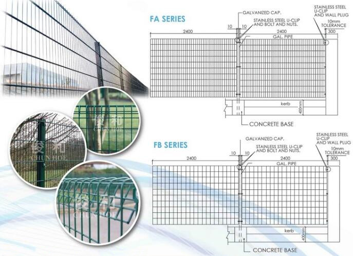 BRC 5mm Roll Top Weld Mesh Fencing Hot Dip Galvanized