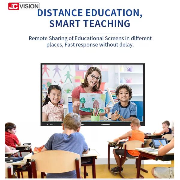 JCVISION 4K IR 20 Touch Interactive White Board For Class Teaching Screen Share Projection