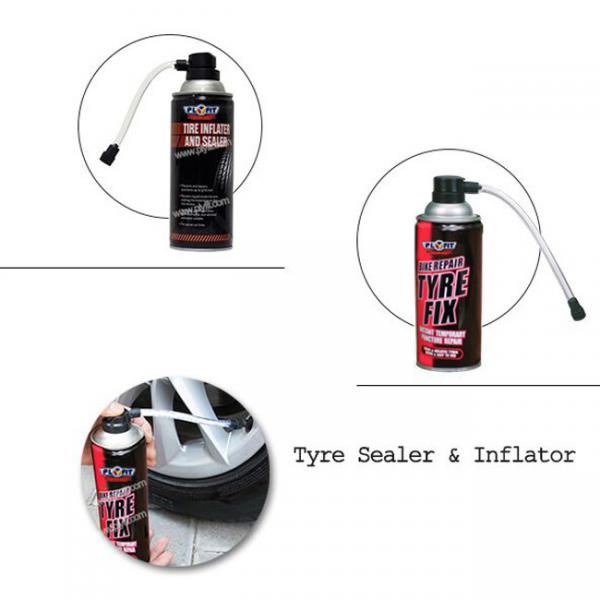 Emergency Flat Tire Inflator Sealant 450ml OEM Instant Flat Tire Sealer And Inflator
