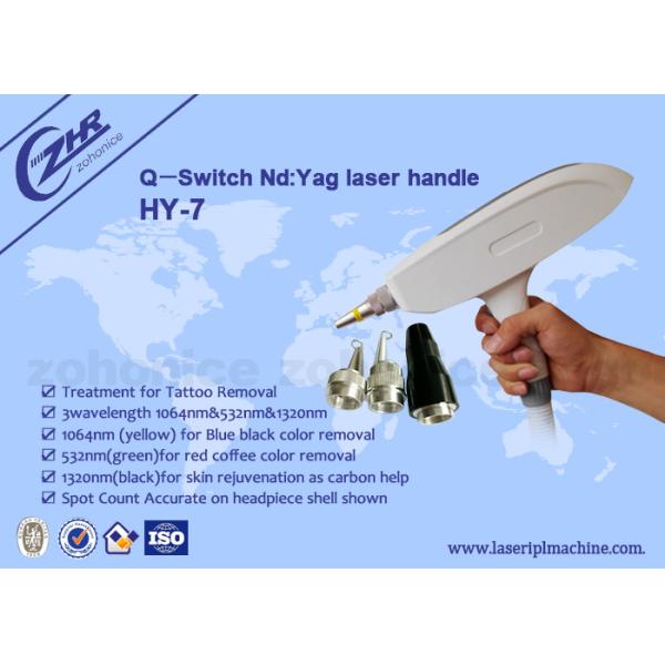 Professional 1064nm & 532nm 1032nm 2 in 1 long pulse laser tattoo removal handpiece