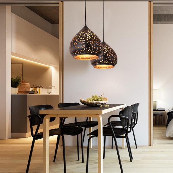 Modern Iron Art Drop light Energy Saving Light Decoration Moroccan Hanging Pendant Lamp(WH-DC-67)