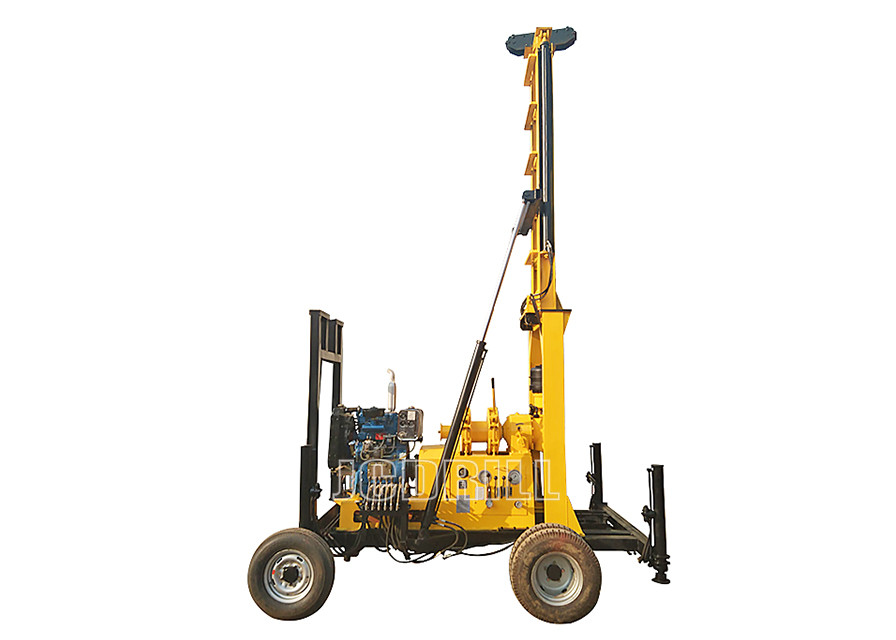 China Exploration 400m Geological Drilling Rig Diesel Engine Power on sale
