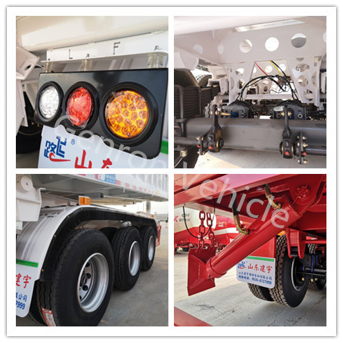 Heavy Duty 3 Axles Steel CNAS CQC Storage Semi Trailer