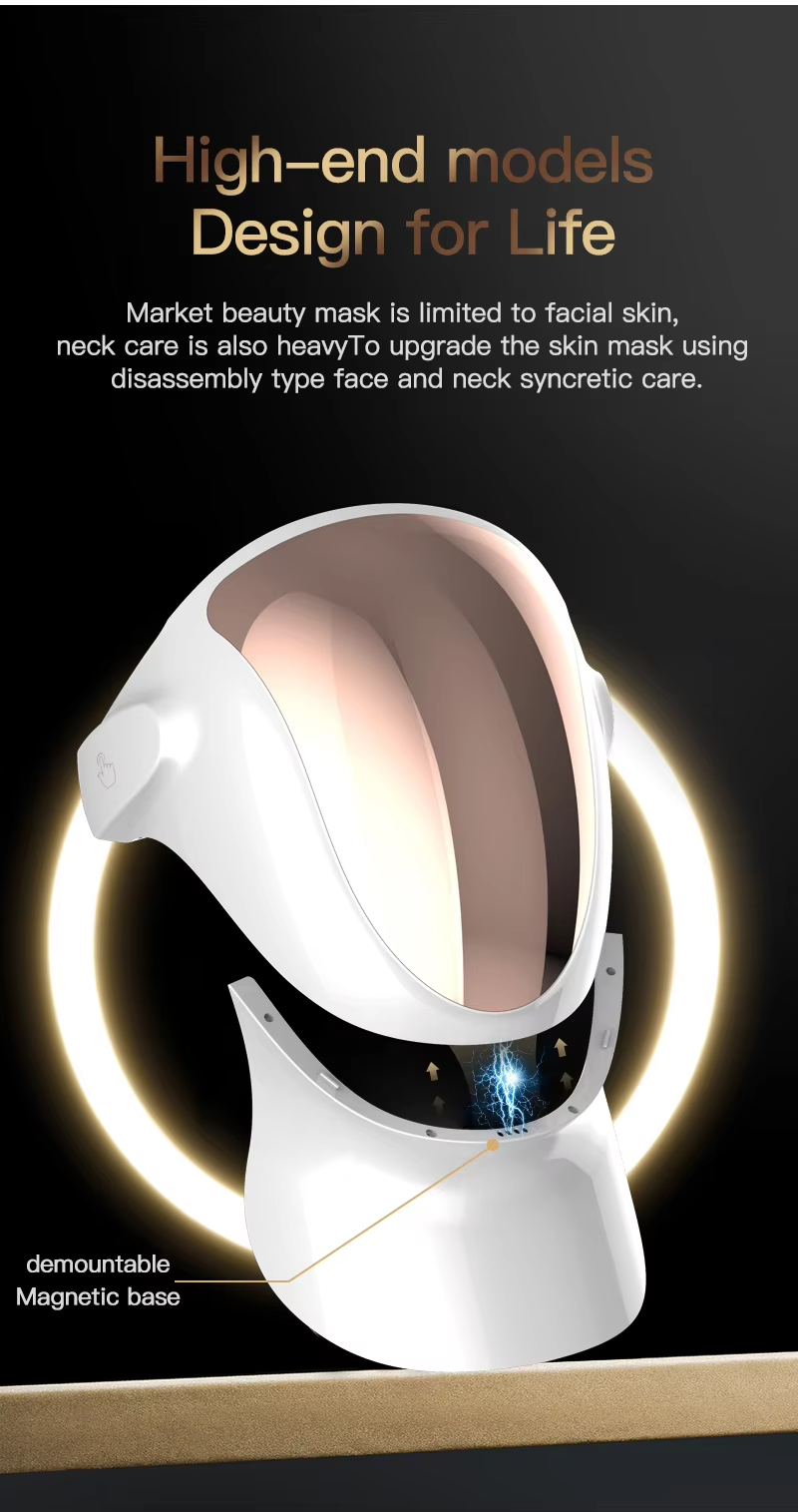 LED Photon Red Light Therapy Mask Skin Tightening Silicone Led Red Light Facial Masks