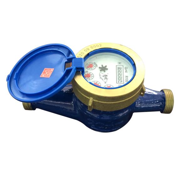 Brass Body Dry Type Conventional Water Meter with Multi Jet DN15 20 25 32 40 50 R80 R100 R125 R160 OEM Supported