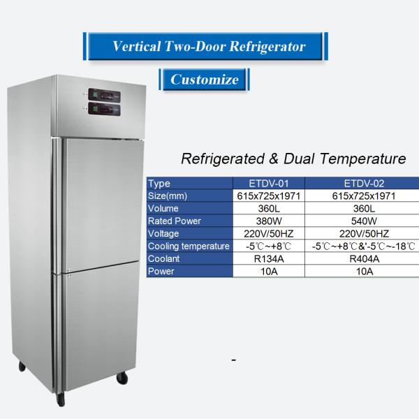 Direct Factory Price congelateur commercial refrigerator Refrigerated & Dual Temperature vertical freezer for household hotel
